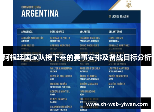 阿根廷国家队接下来的赛事安排及备战目标分析 阿根廷国家队接下来的赛事安排及备战目标分析